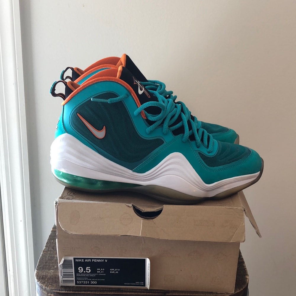 Nike Air Penny V “Miami Dolphins”